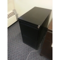 Meridian Black 2 Drawer Pedestal, Locking